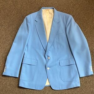 Classic 1970’s Baby Blue Men's Blazer
